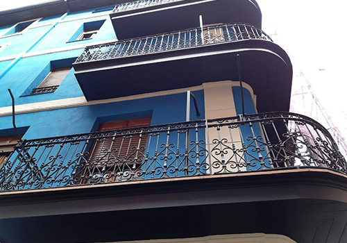 REFORMAS JK RODRIGUEZ fachada azul